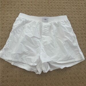 Aritzia White Boxer Shorts